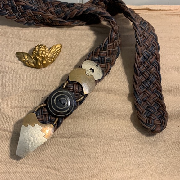 Vintage Abstract Metalwork Looking Belt - Picture 10 of 10